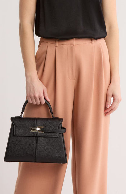 JW PEI ELISE TOP HANDLE – Women Bag | Crossbody with Long Belt | Premium Quality (Black)