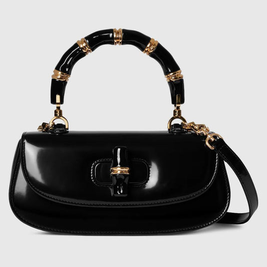 GUCCI BAMBOO 1947 – Women Top Handle Bag (Black)