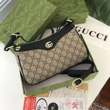 GUCCI OPHIDIA SMALL BAG – Women Bag (Black Beige)