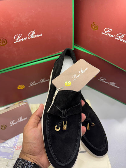 LORO PIANA SUMMER WALK – Women Ballet Flats / Loafers (Black)