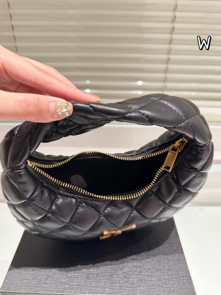 SAINT LAURENT YSL ICARINO QUILTED NAPPA – Women Bag (Black)