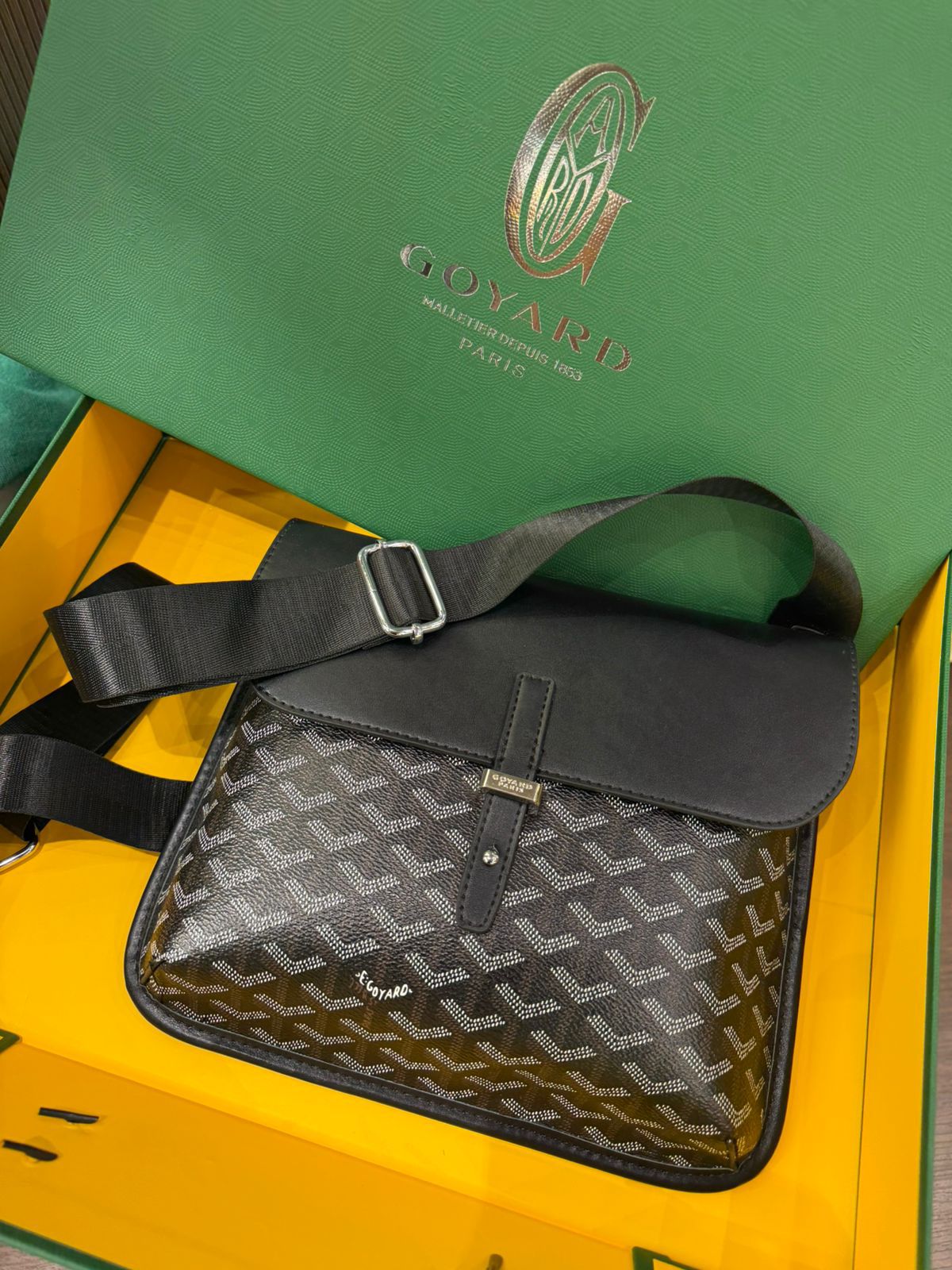 GOYARD COURSier MESSENGER BAG – Women Bag (Black)