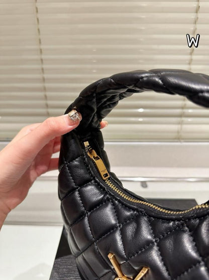 SAINT LAURENT YSL ICARINO QUILTED NAPPA – Women Bag (Black)