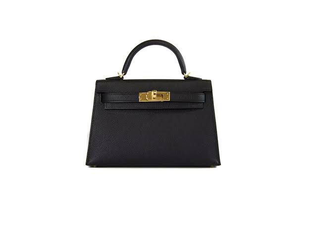 HERMÈS KELLY SELLIER 25CM – Women Bag | Luxury Leather Top Handle & Shoulder Bag (Black)