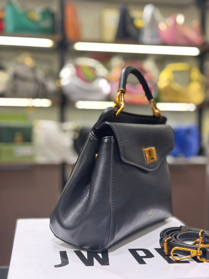 JW PEI Lucia Classic Top Handbag – Premium Women Bag (Black)