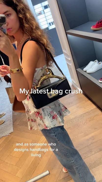 L-A-N-V-I-N Women’s Rateau Pencil Cat Leather Shoulder Bag – Luxury Mini Handbag (Black)