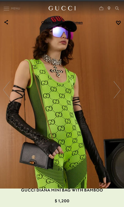 GUCCI DIANA MINI – Women Bag | Bamboo Closure & Leather Chain Shoulder Bag (Black)