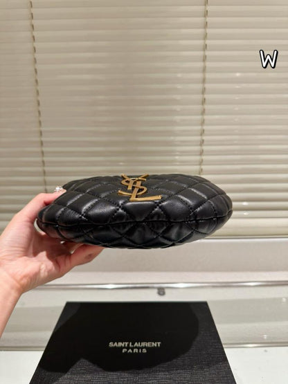 SAINT LAURENT YSL ICARINO QUILTED NAPPA – Women Bag (Black)