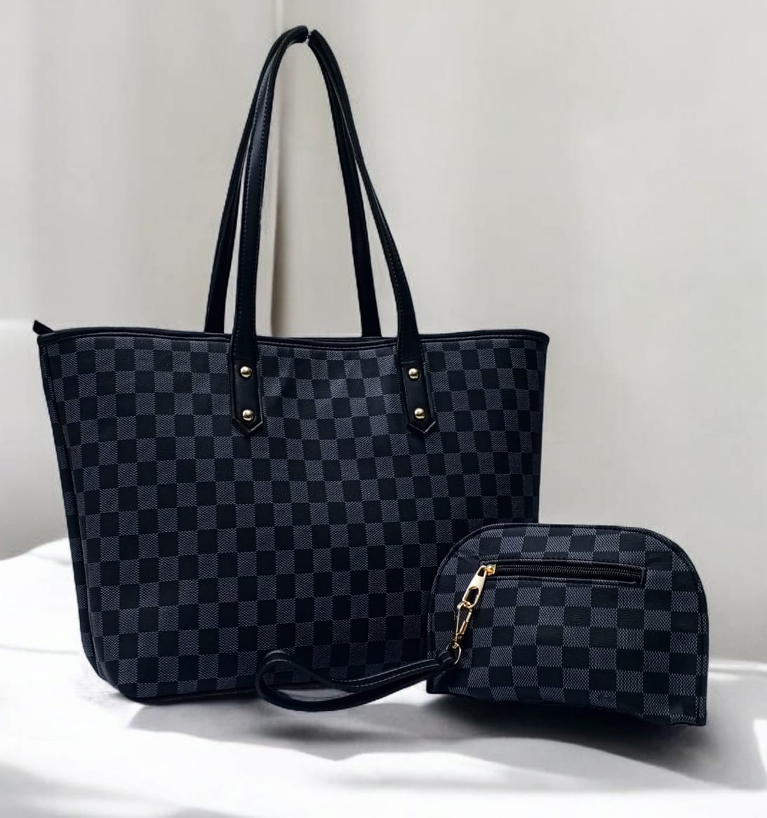 Master Quality — LOUIS VUITTON 2pc Shoulder Bag Set for Girls (Black-A)