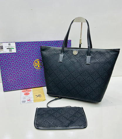 Tory Burch 2-Piece Tote Series – Premium Women Bag (Black)