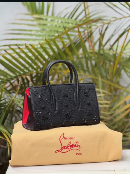 CHRISTIAN LOUBOUTIN – Luxury Women Handbag with Long Belt (Black Design A)