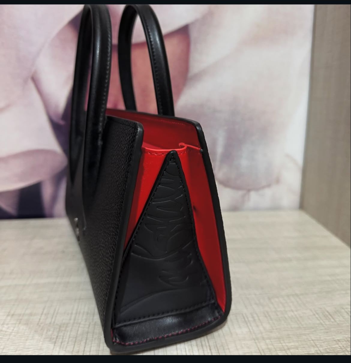 CHRISTIAN LOUBOUTIN – Luxury Women Handbag with Long Belt (Black Design A)