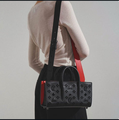 CHRISTIAN LOUBOUTIN – Luxury Women Handbag with Long Belt (Black Design A)