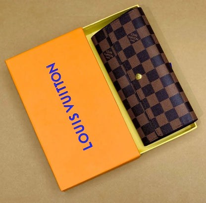 NEW DESIGN – LV Brand Wallet (Official Model) (Black & Brown)