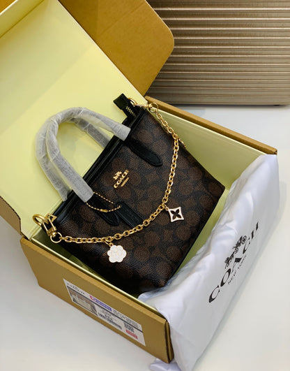 C-O-A-C-H City Mini Women Bag – New Design Official Model (Black Brown)