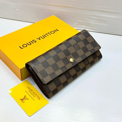 NEW DESIGN – LV Brand Wallet (Official Model) (Black & Brown)