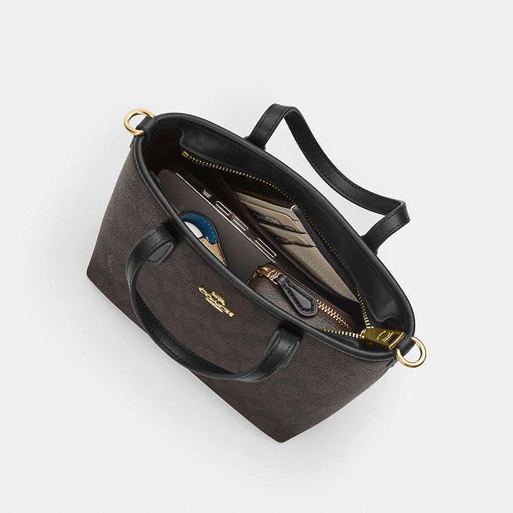 C-O-A-C-H City Mini Women Bag – New Design Official Model (Black Brown)