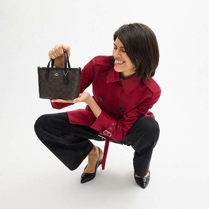 C-O-A-C-H City Mini Women Bag – New Design Official Model (Black Brown)