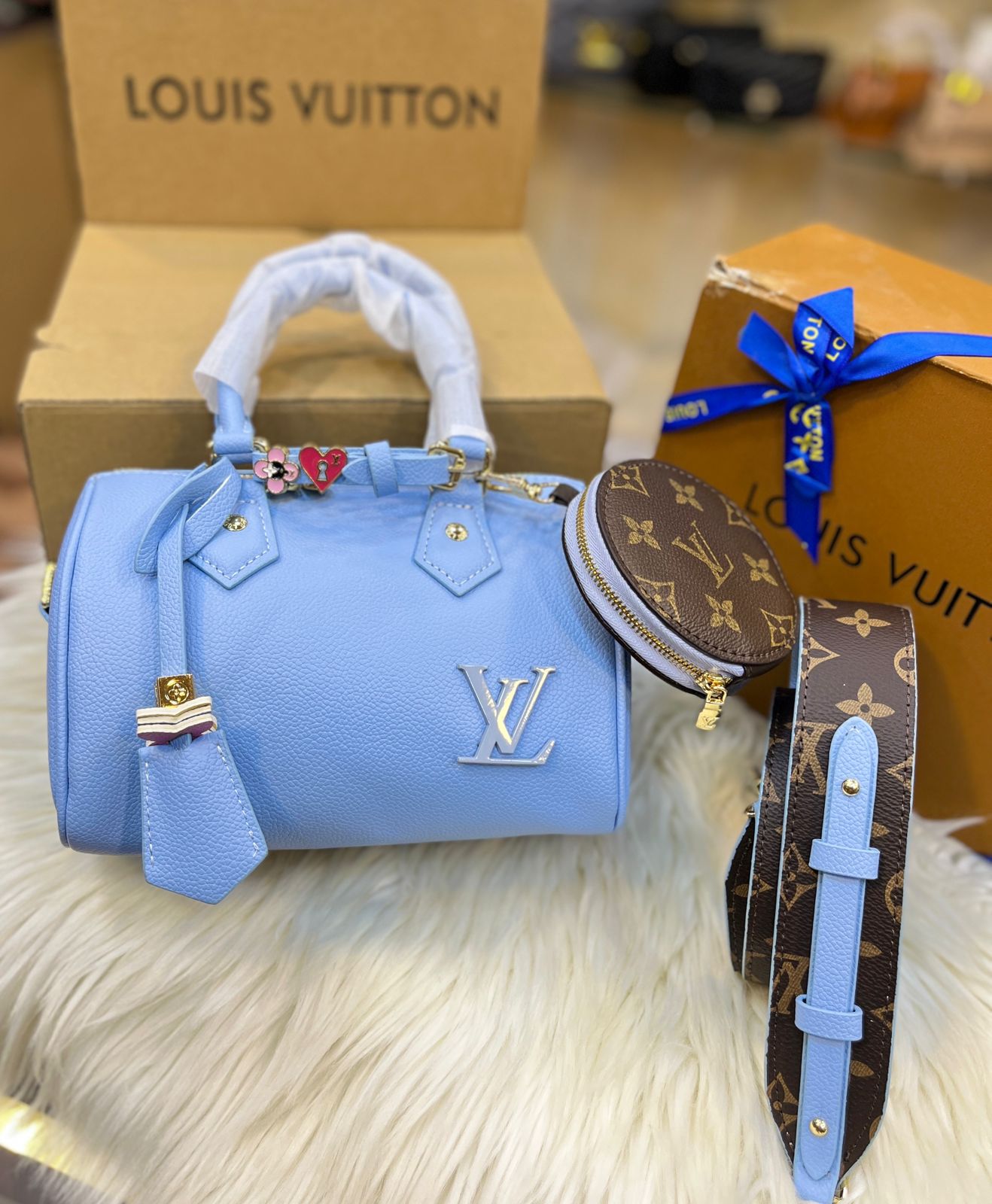 Louis Vuitton SPEEDY 18 – LV&I Olympic Edition (Blue)