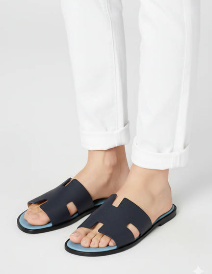 HERMÈS IZMIR – Women Sandals (Blue Black)