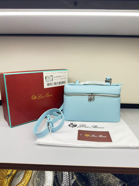 LORO PIANA Extra Pocket L19 Handbag (Sky Blue)