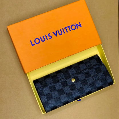 NEW DESIGN – LV Brand Wallet (Official Model) (Blue)
