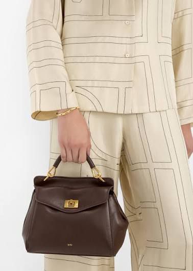 JW PEI Lucia Classic Top Handbag – Premium Women Bag (Brown)