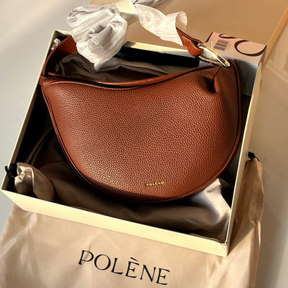 POLÈNE Tonca – Textured Cognac Edition Women Bag (Brown)