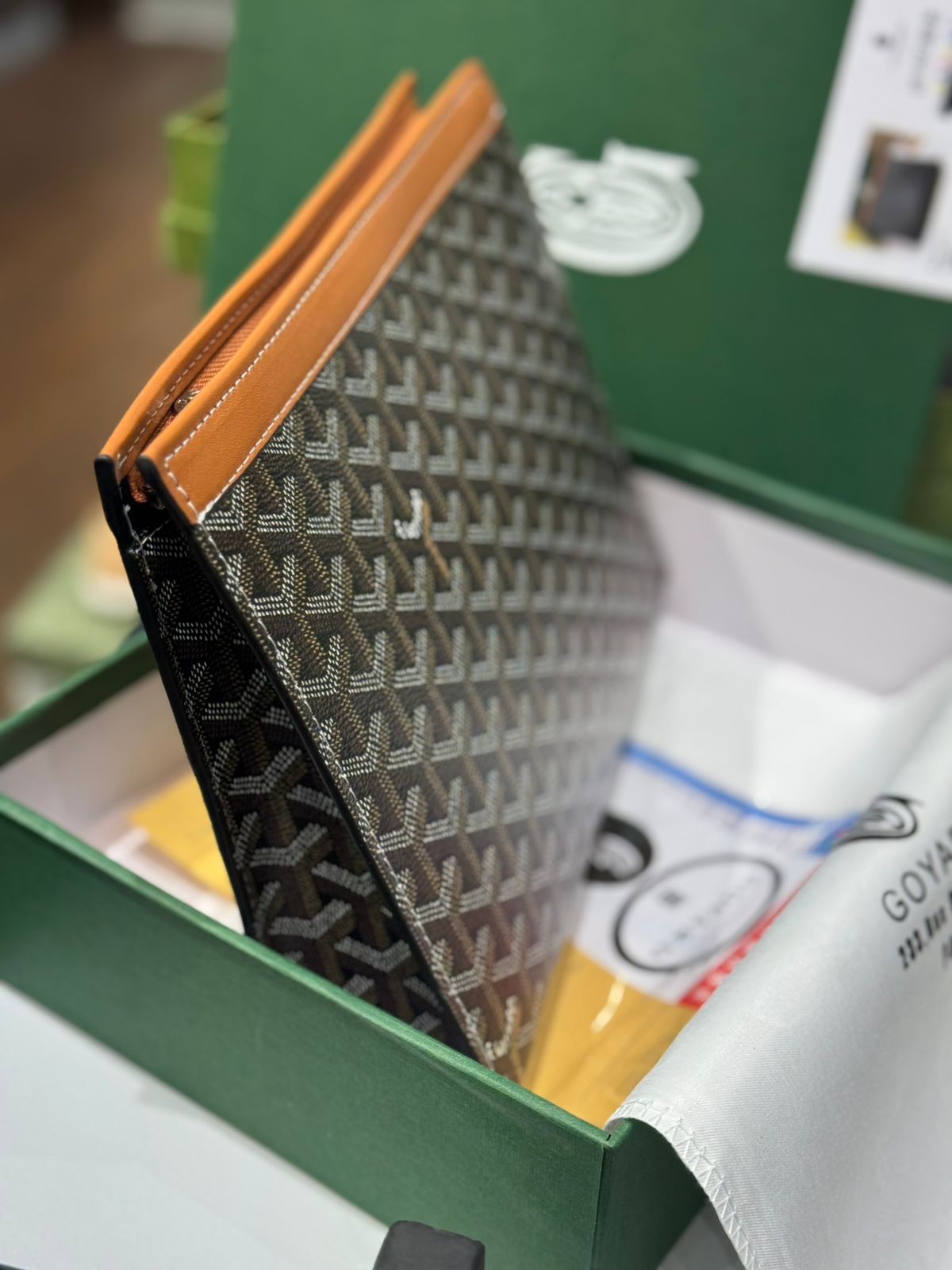 GOYARD SENAT MM POUCH – Women Bag (Brown)