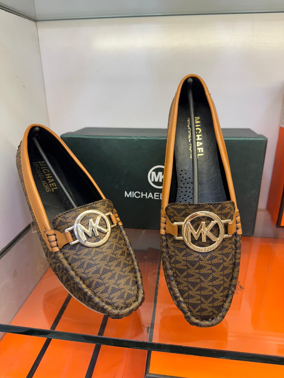 MICHAEL KORS WOMEN LOAFERS – Premium Comfort Footwear (Brown)