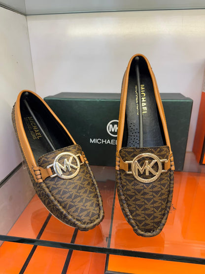 MICHAEL KORS WOMEN LOAFERS – Premium Comfort Footwear (Brown)