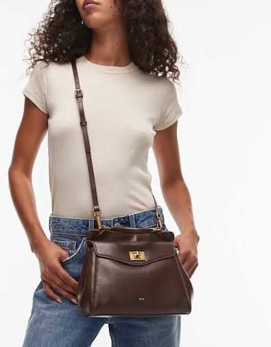 JW PEI Lucia Classic Top Handbag – Premium Women Bag (Brown)