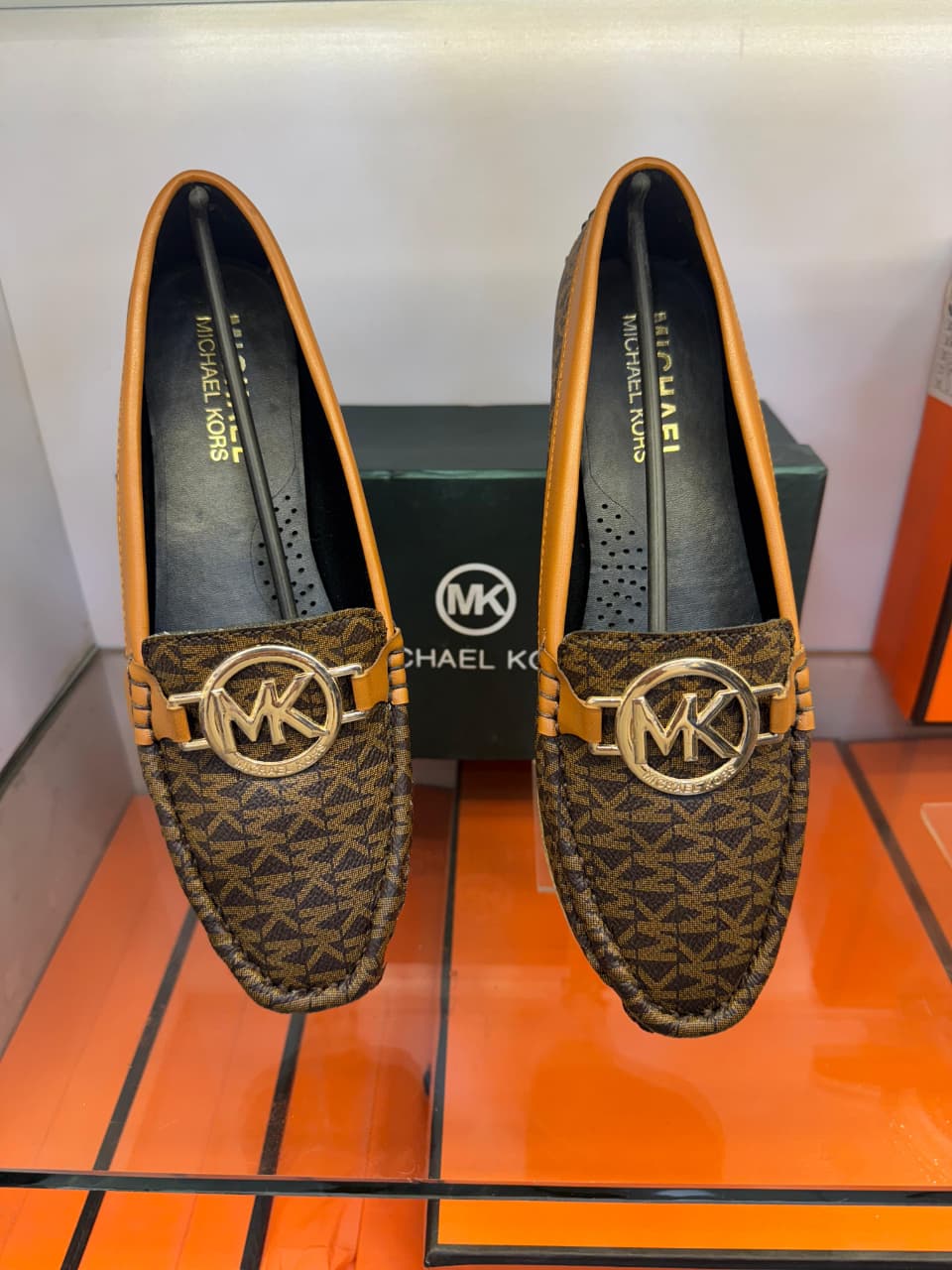 MICHAEL KORS WOMEN LOAFERS – Premium Comfort Footwear (Brown)