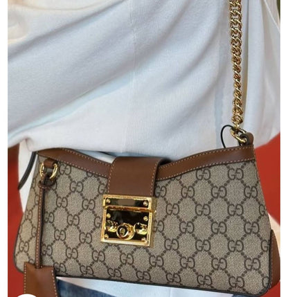 GUCCI PADLOCK – Women Shoulder Bag (New Design) (Brown)