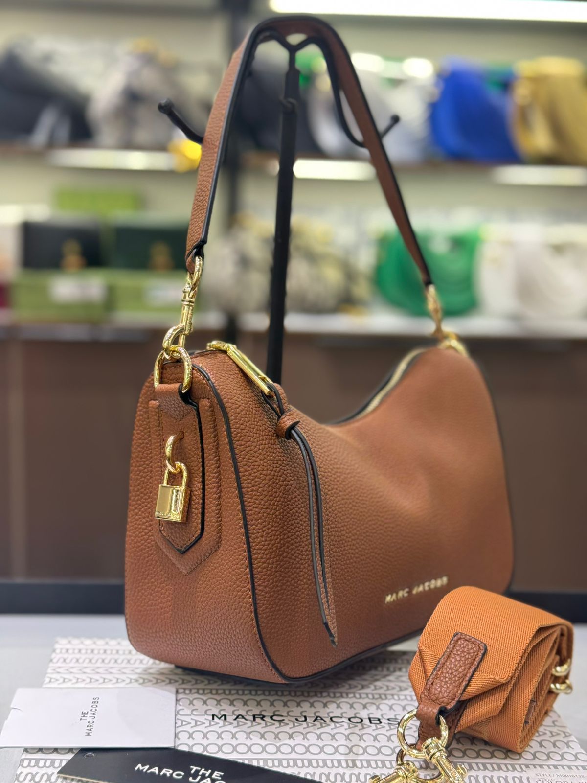 MARC JACOBS Drifter Small Convertible Shoulder Bag – Premium Quality (Brown)