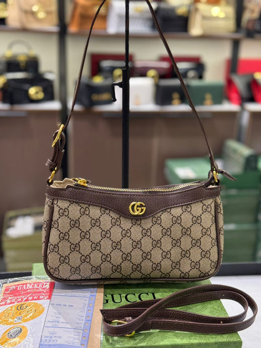 GUCCI OPHIDIA SMALL BAG – Women Bag (Brown Beige)