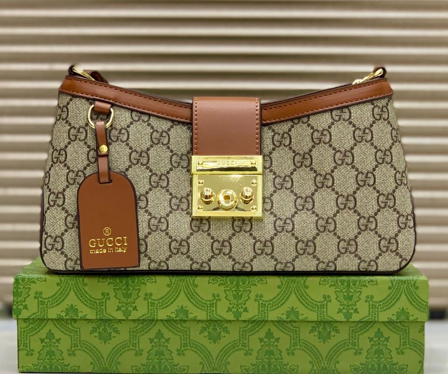 GUCCI PADLOCK – Women Shoulder Bag (New Design) (Brown)