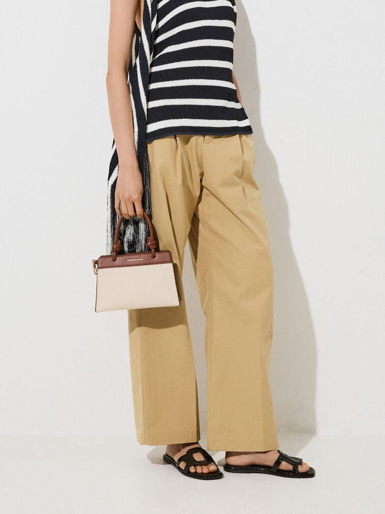 CHARLES & KEITH – Women Bag (Beige & Brown)
