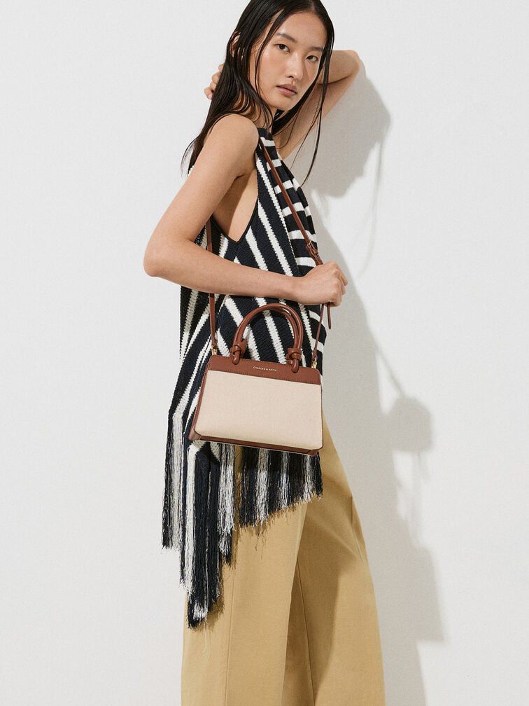 CHARLES & KEITH – Women Bag (Beige & Brown)