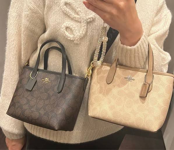 C-O-A-C-H City Mini Women Bag – New Design Official Model (Beige Brown)