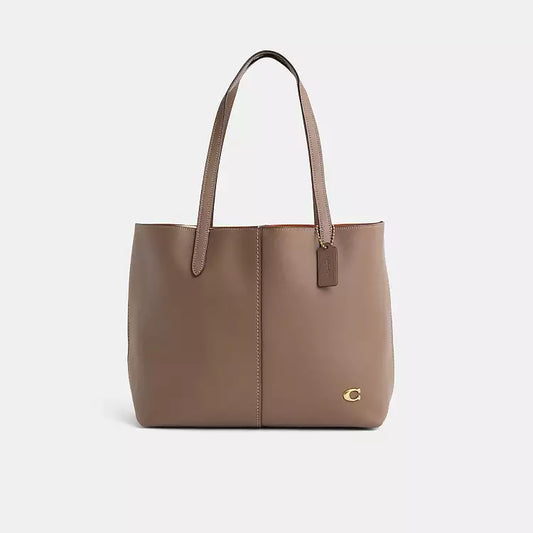 C-O-A-C-H North 32 Tote Bag – Premium Women Tote Bag with Suede Lining (Light Brown)