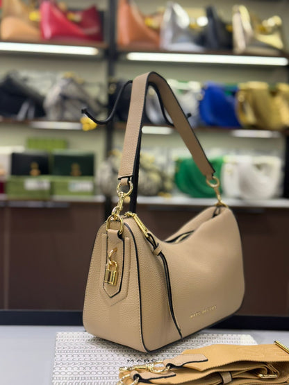 MARC JACOBS Drifter Small Convertible Shoulder Bag – Premium Quality (Beige)