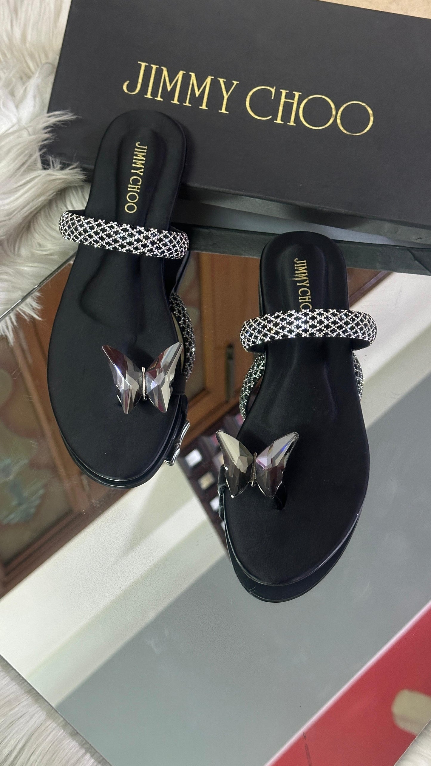 New Arrival – Jimmy Choo Slippers (Black)