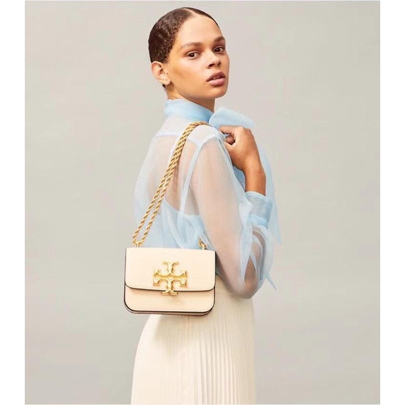 TORY BURCH – Classic Convertible Shoulder Bag (White)