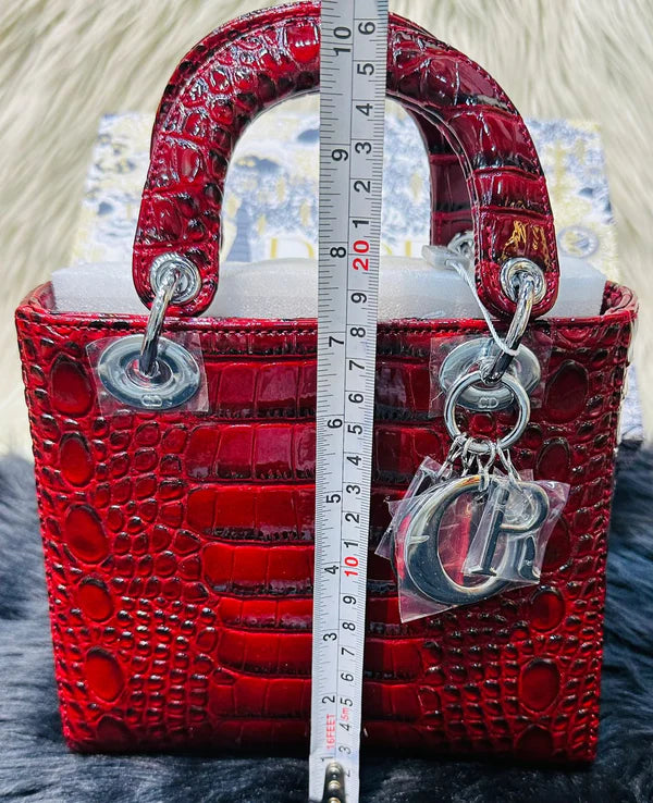 DIOR — Lady Bag (Premium Quality | Full Branded Packaging) (Red/Maroon)
