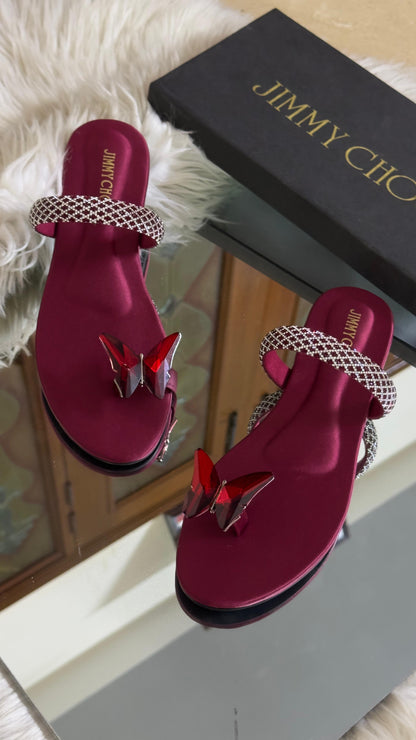 New Arrival – Jimmy Choo Slippers (Maroon)