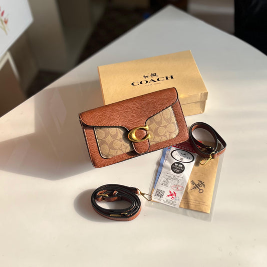 C-O-A-C-H TABBY MASTER SERIES LEATHER – Women Bag (Brown Beige)