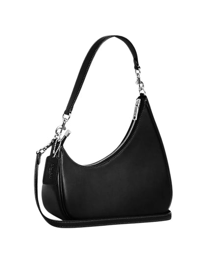 C-O-A-C-H Twisted Teri Shoulder Women Bag – Signature Canvas Edition (Black)