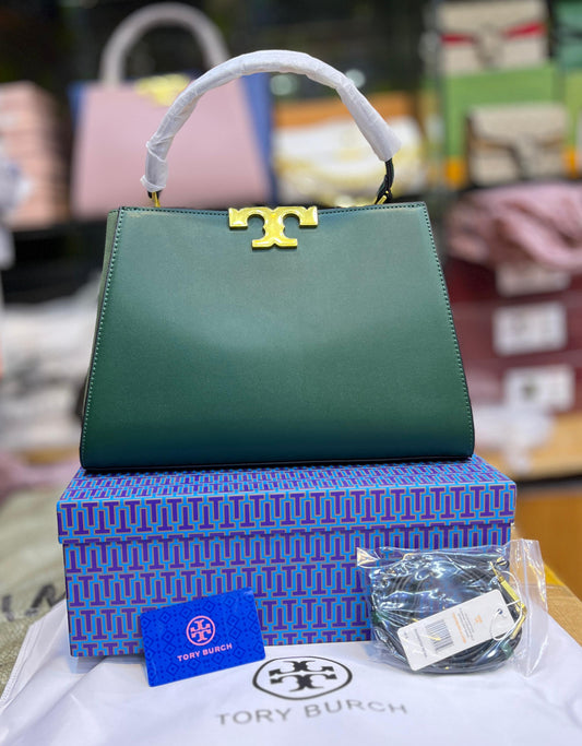 Tory Burch Eleanor Satchel – Premium Women Bag (Green)