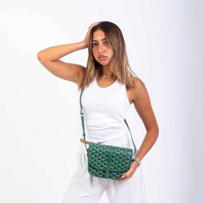GOYARD Belvedere PM Women Bag – Crossbody Designer Luxury (Green)